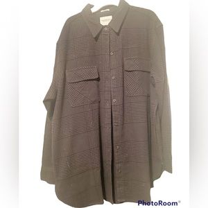 Abercrombie mens L oversized heavy flannel